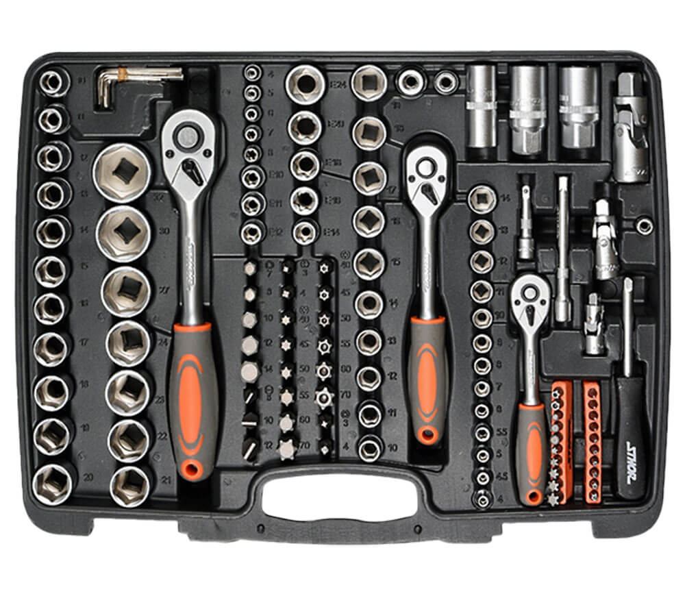 Set 173 duze tubulare și biți STHOR STH58688 4-32mm-2