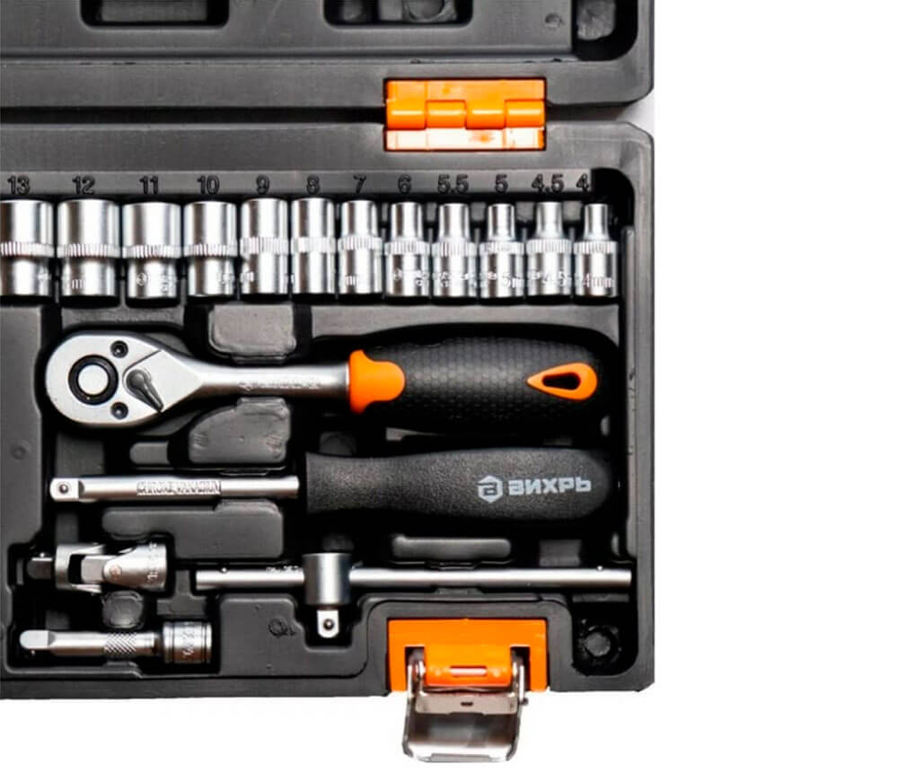 Set 29 duze tubulare și biți VIHRI 73671 4-13mm-6