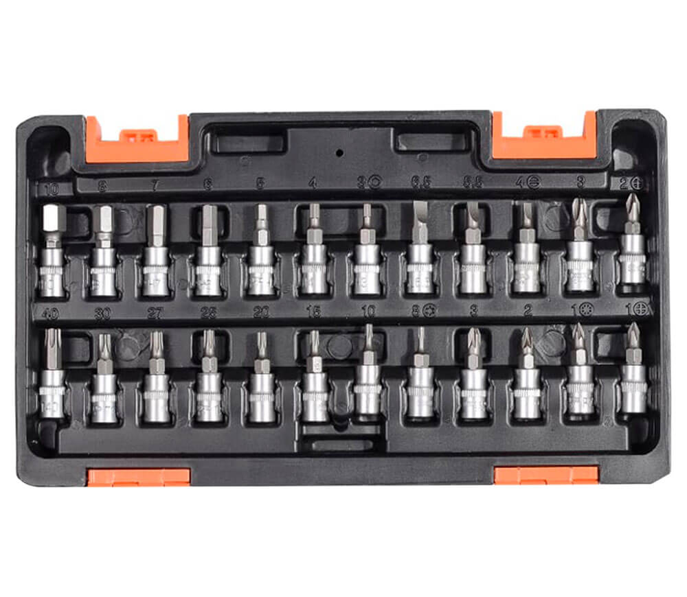 Set 57 duze tubulare și biți VIHRI 73672 4-14mm-5