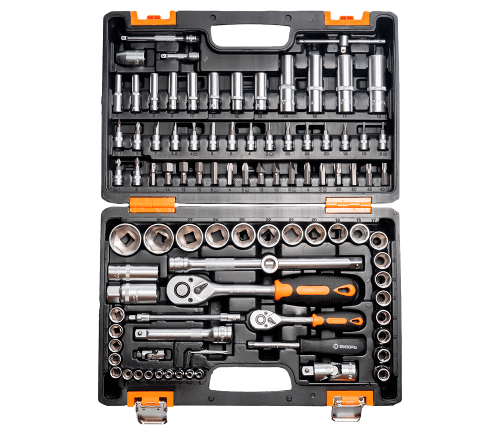 Set 94 duze tubulare și biți VIHRI 73675 4-32mm