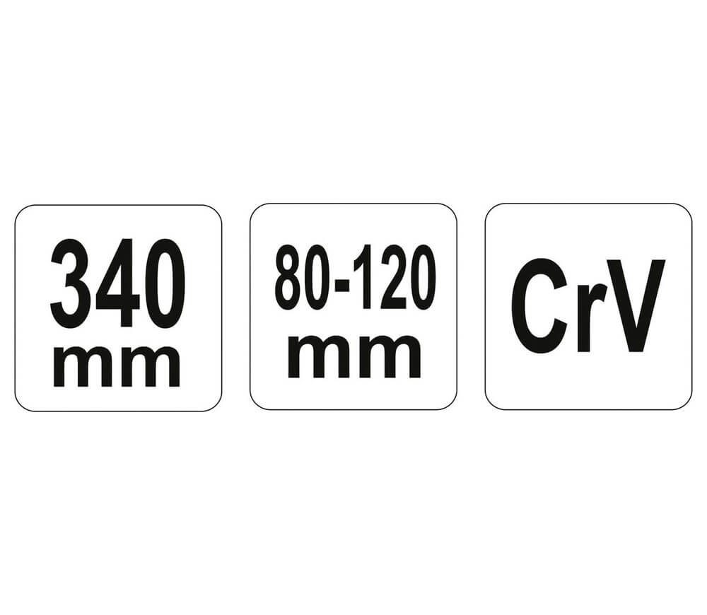 Cheie reglabilă pivotantă YATO YT01678 80-120mm 340mm-3