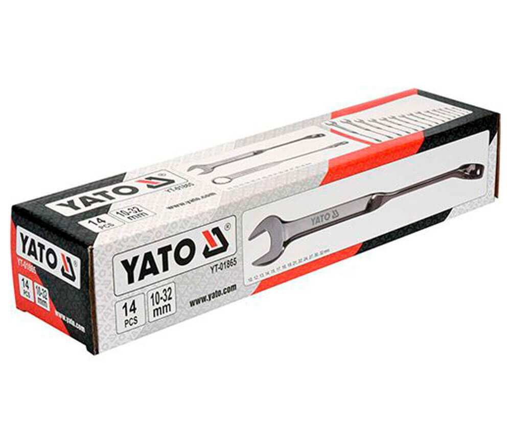 Set 14 chei combinate YATO YT01865 10x32mm-5