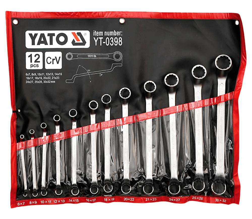 Set 12 chei inelare bilaterale YATO YT0398 6-32mm