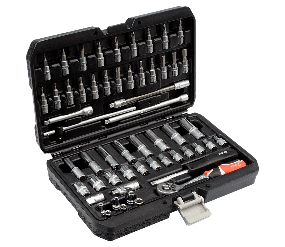 Set 56 duze tubulare și biți YATO YT14501 4-13mm