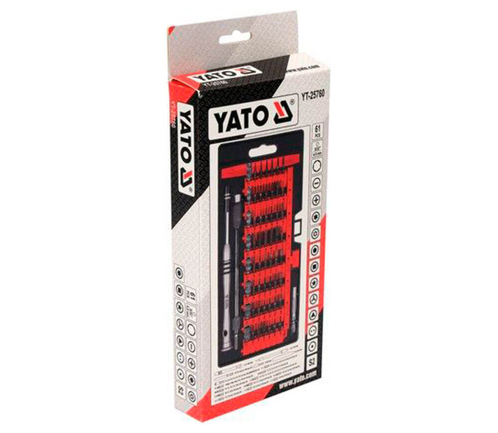 Набор прецизионных отверток 61 шт. YATO YT25760-5