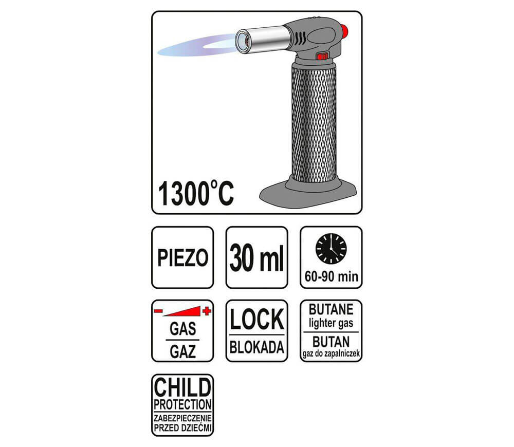 Arzător cu gaz YATO YT36700 1300°C-5