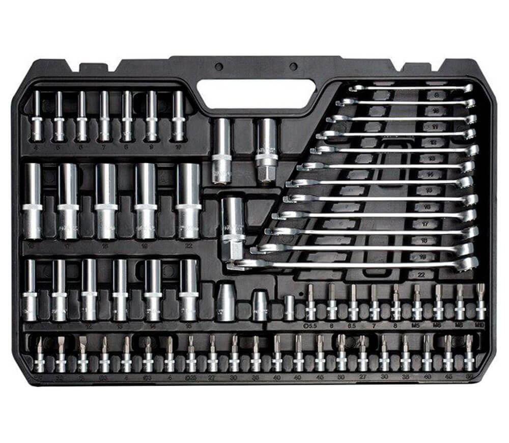 Set chei combinate, duze tubulare și biți YATO YT38841 216unit. 4-32mm 1/2-1/4-3/8"-4