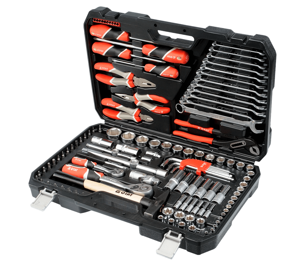 Set chei combinate, duze tubulare și biți YATO YT38901 122unit. 4-32mm 1/2-1/4"