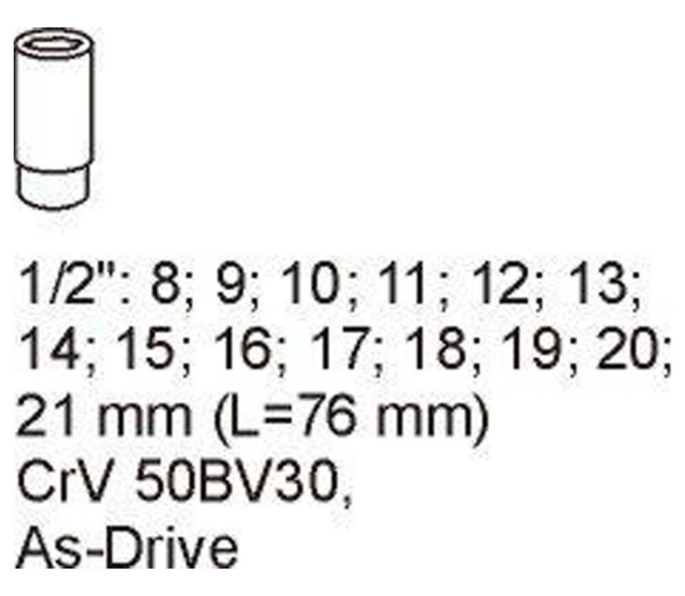 Set 14 duze tubulare YATO YT5539 8-21mm-3