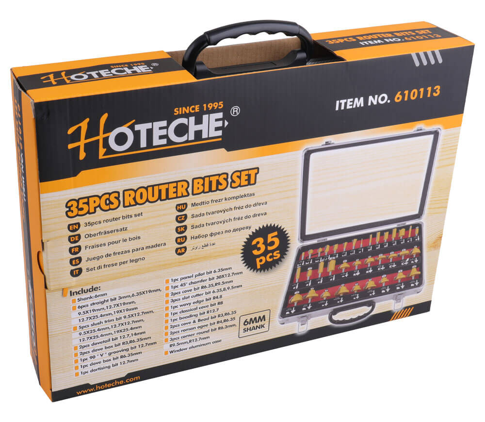 Set 35 freze pe lemn HOTECHE 610103 Ø8 mm-2