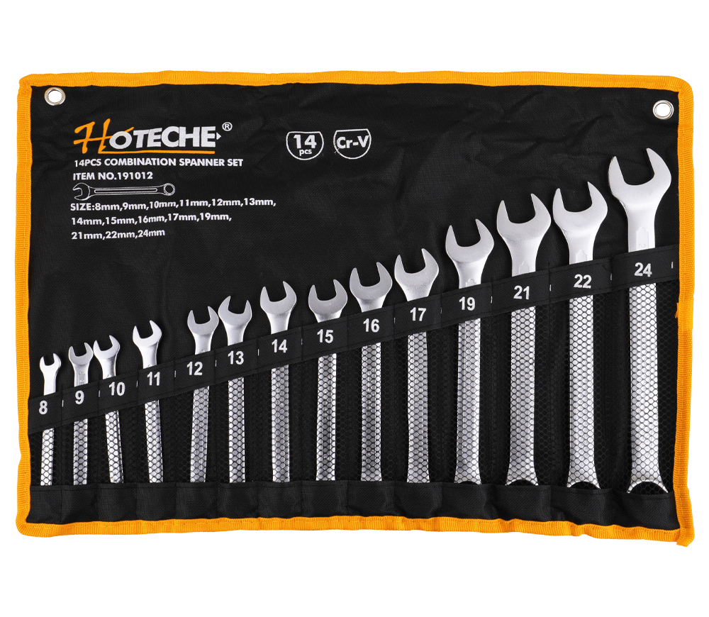 Set 14 chei combinate HOTECHE 191012 8x24mm