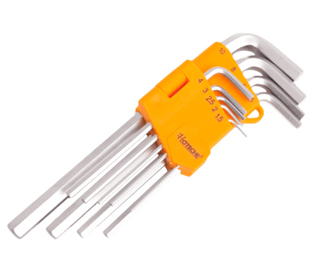 Set 9 chei hexagonale HOTECHE 260209 1.5x10mm