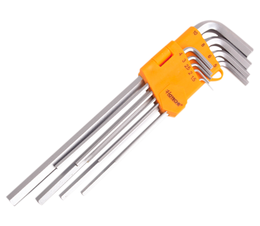 Set 9 chei hexagonale HOTECHE 260309 1.5x10mm