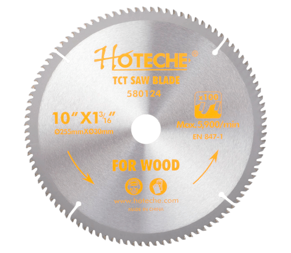 Disc pentru fierastrău electric HOTECHE 580124 255mm 100T