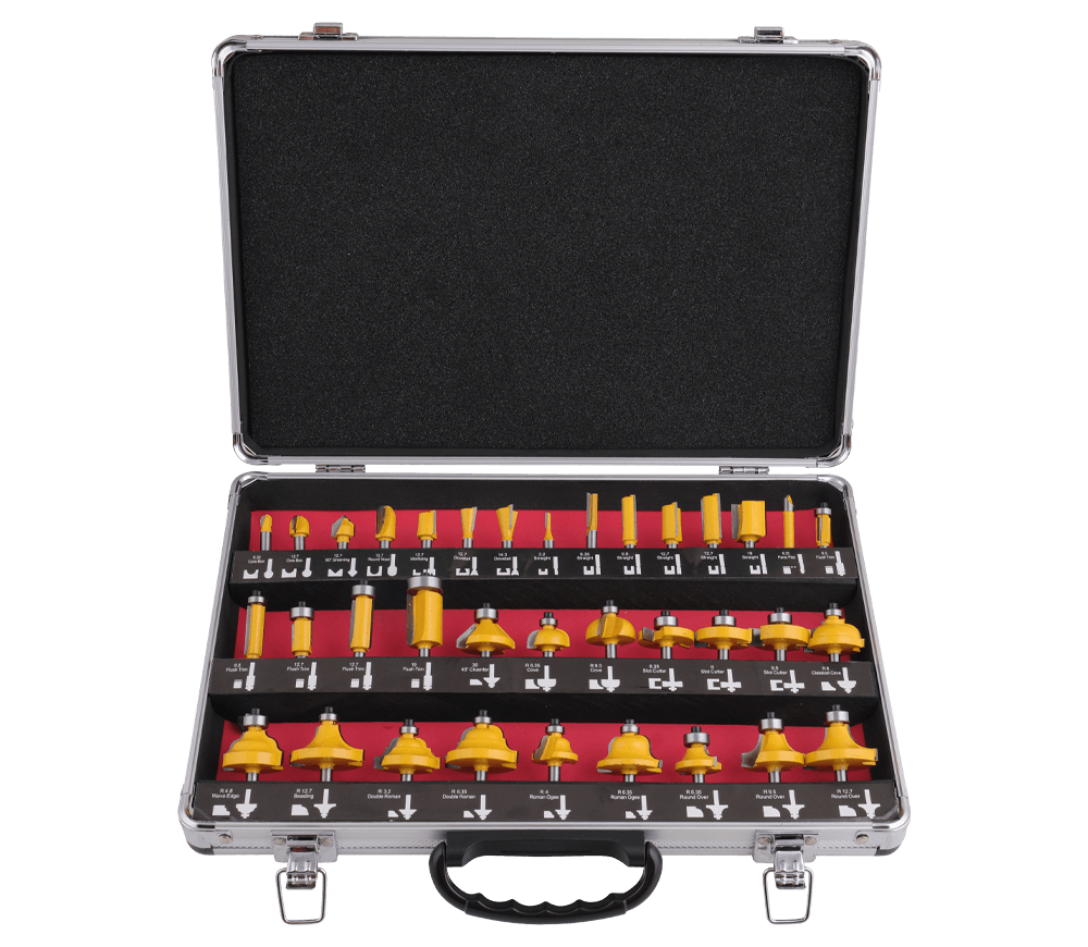 Set 35 freze pe lemn HOTECHE 610103 Ø8 mm