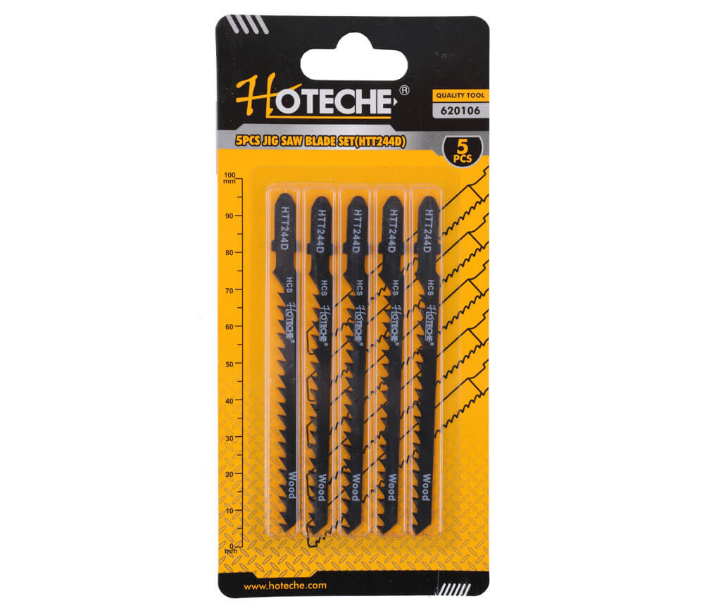 Set pînze fierăstrău HOTECHE 620106 T244D 6TPI 100mm 5buc-2