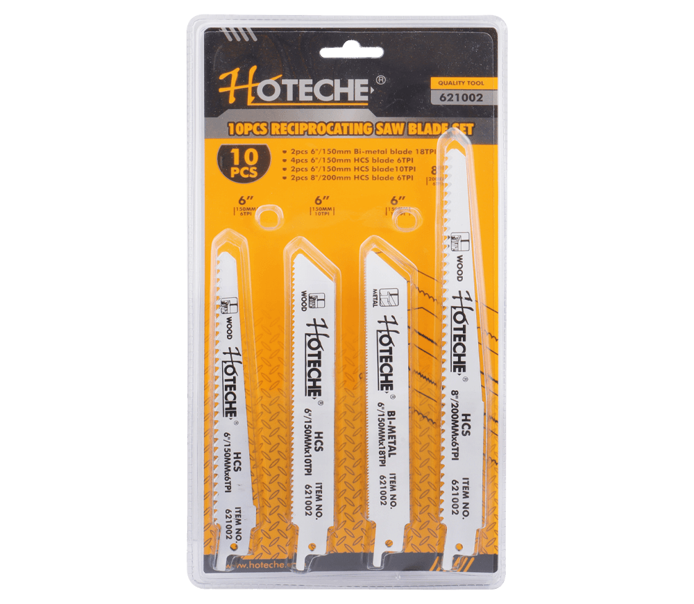 Set pînze fierăstrău HOTECHE 621002 6/10/18TPI 150/200mm 10buc
