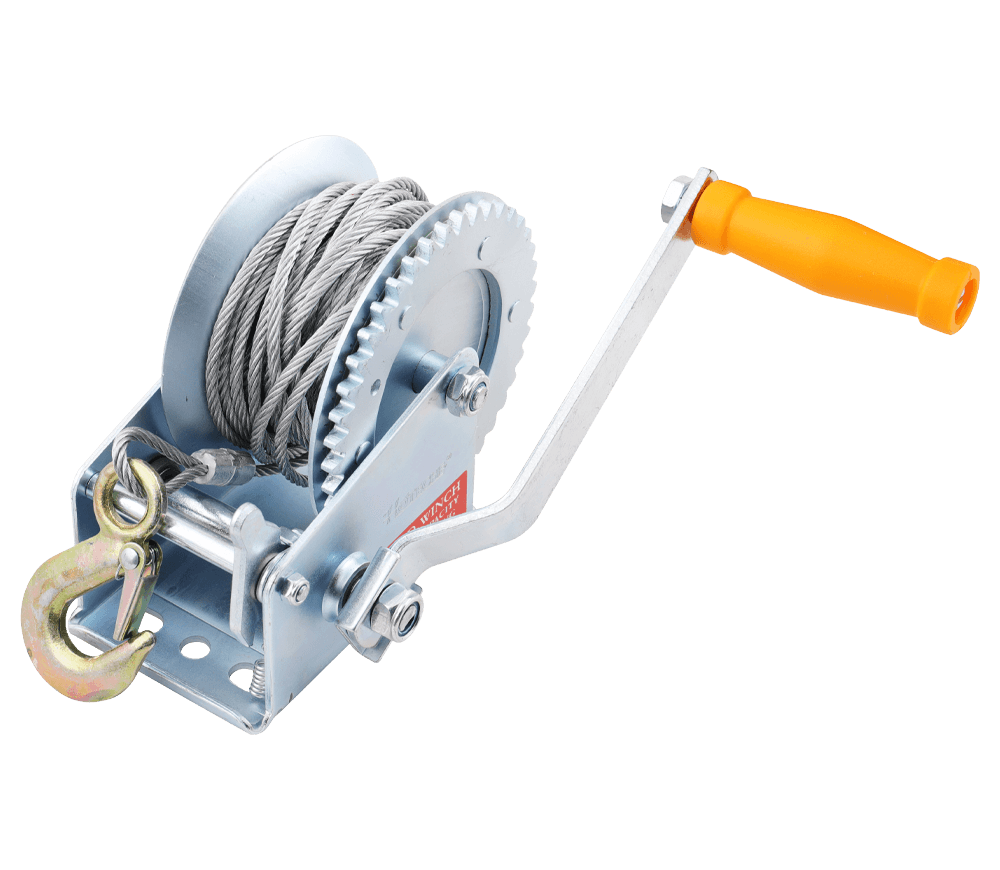 Troliu manual orizontal cu frână cu clichet HOTECHE 680003 900kg 10m
