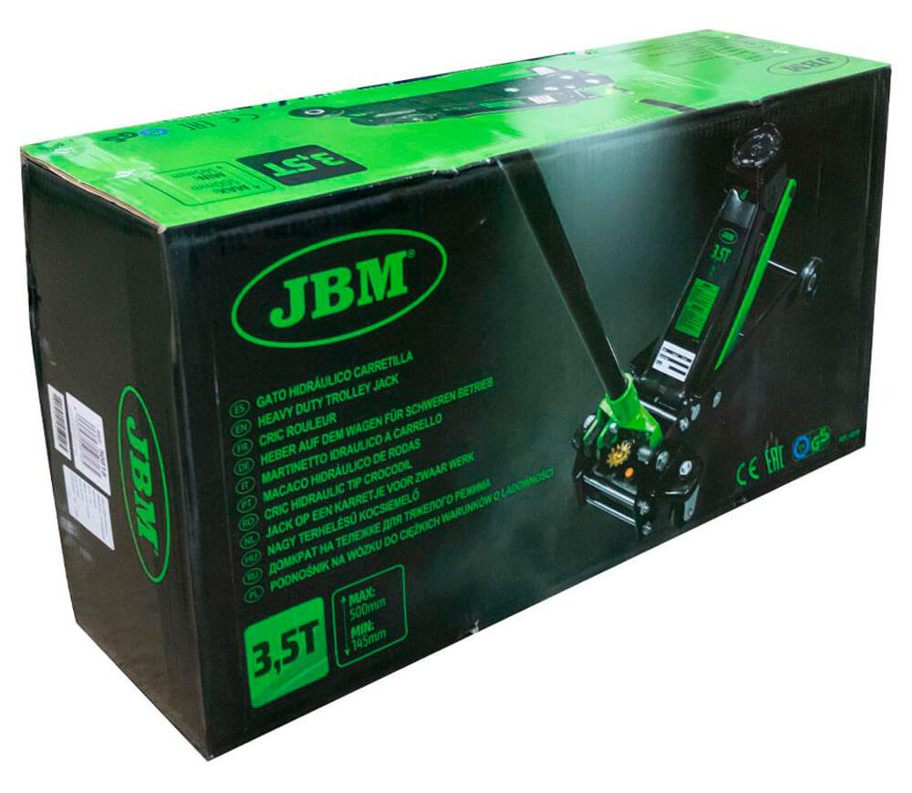 Cric hidraulic tip crocodil JBM 50818 145-500 mm 3.5T-5