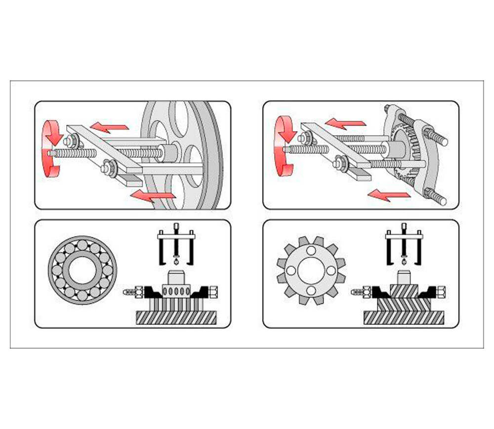 Extractor universal bilateral YATO YT0640 220mm 40-220mm-3