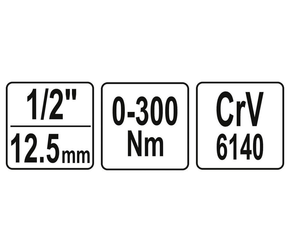 Cheie dinamometrică YATO YT07641 1/2" 0-300 Nm-8
