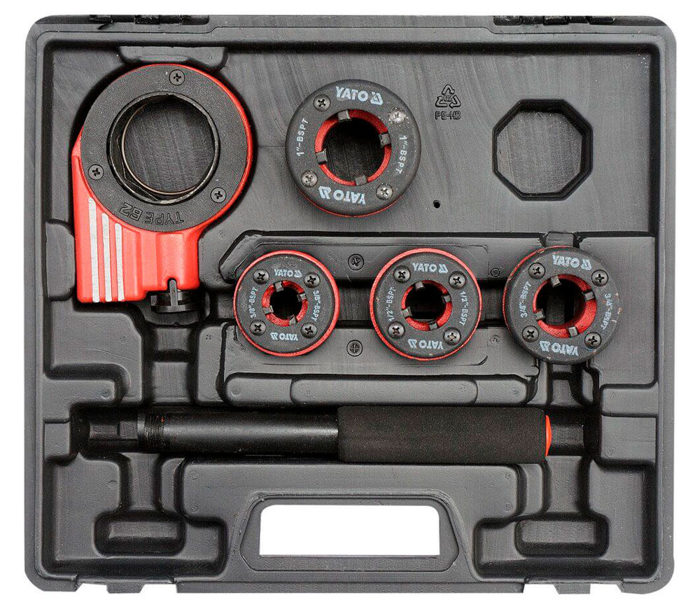 Set 5 filiere cu clichet YATO YT29001 3/4"-1"-2