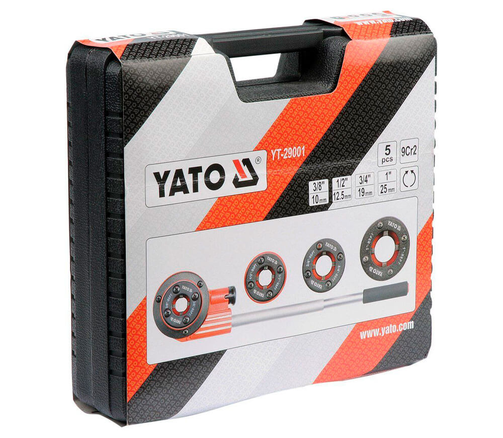 Set 5 filiere cu clichet YATO YT29001 3/4"-1"-4