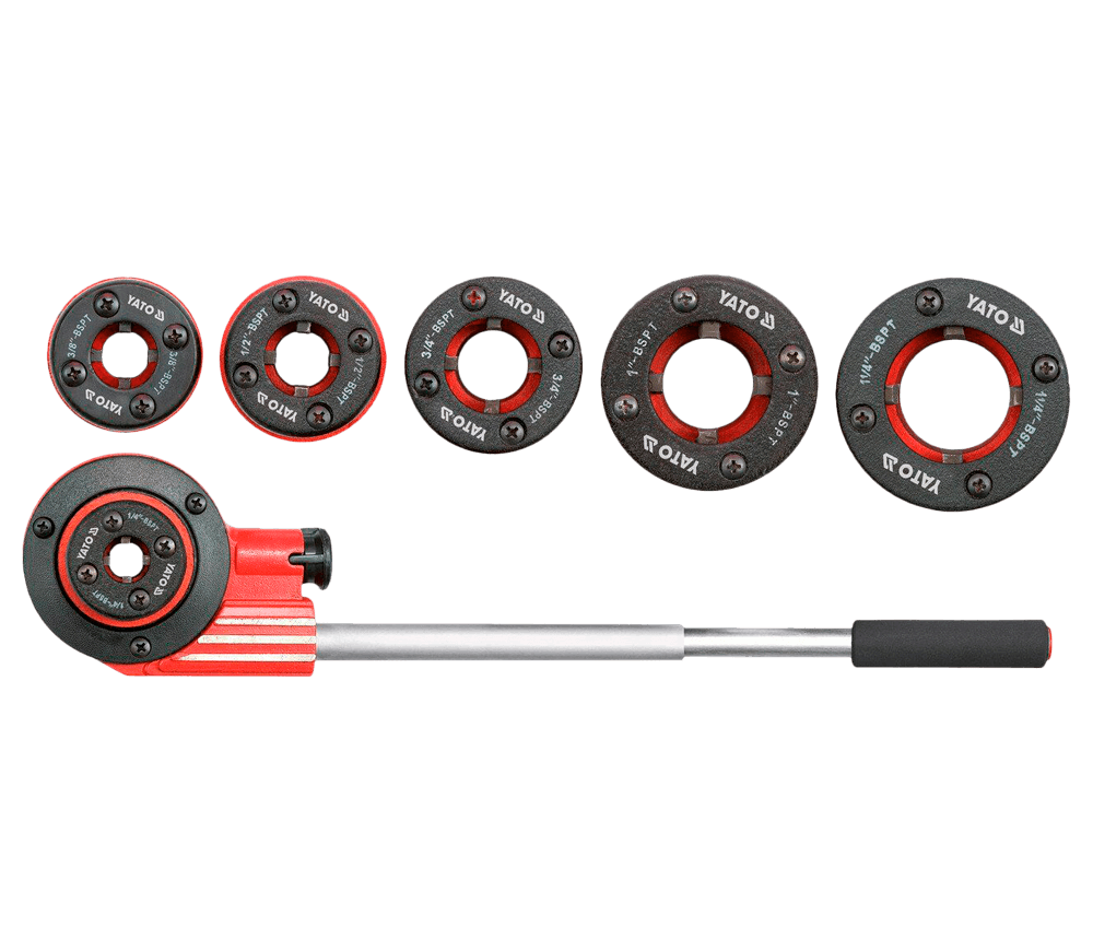 Set 7 filiere cu clichet YATO YT2900 1/4"-5/4"