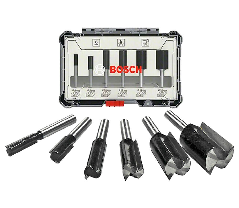 Set 6 freze pe lemn BOSCH 2607017465 Ø6 mm-2