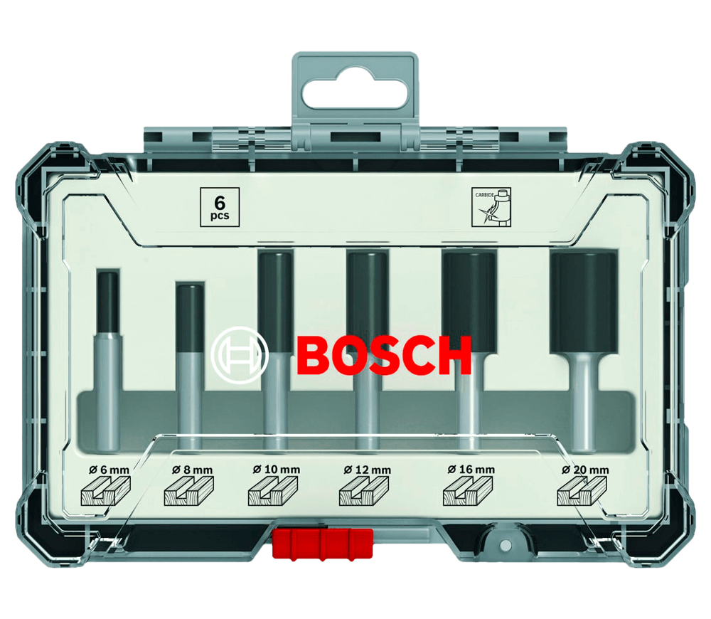 Set 6 freze pe lemn BOSCH 2607017465 Ø6 mm