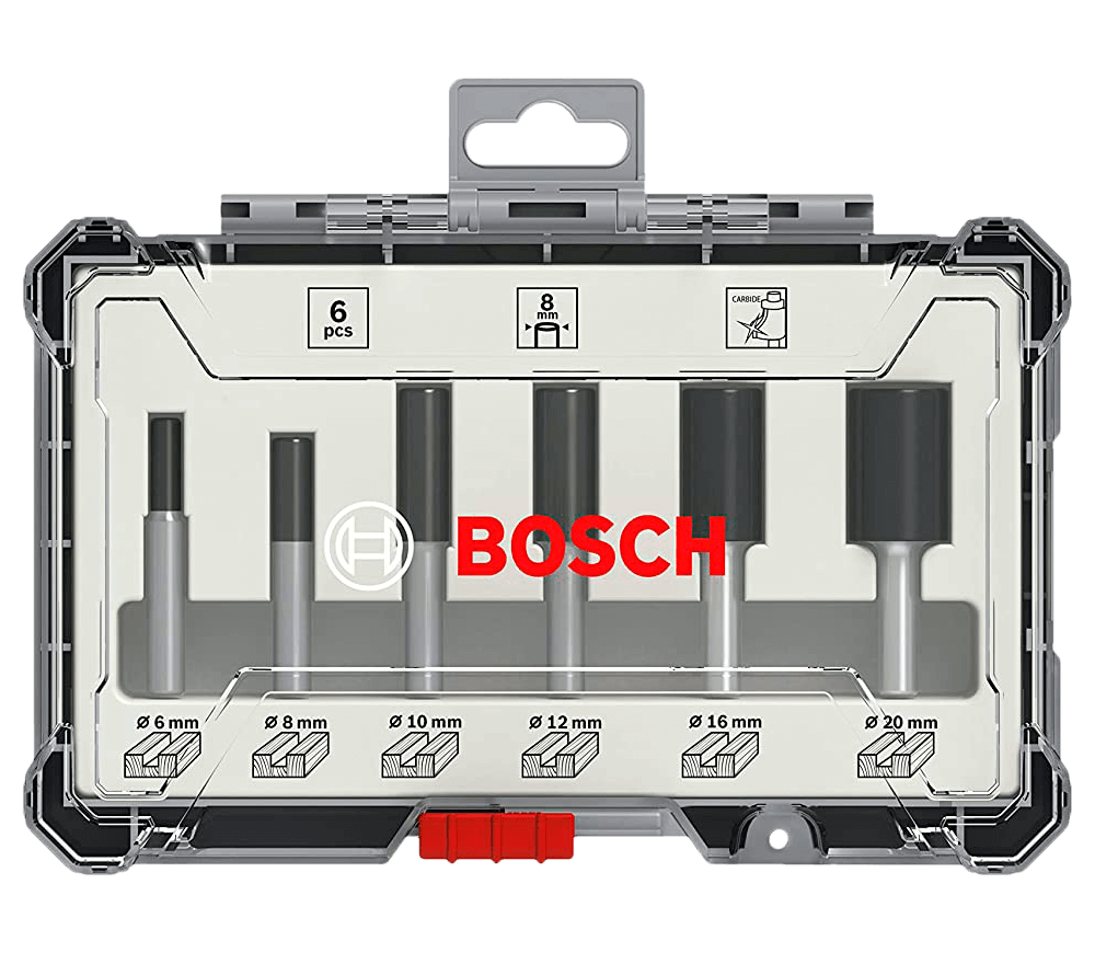 Set 6 freze pe lemn BOSCH 2607017466 Ø8 mm