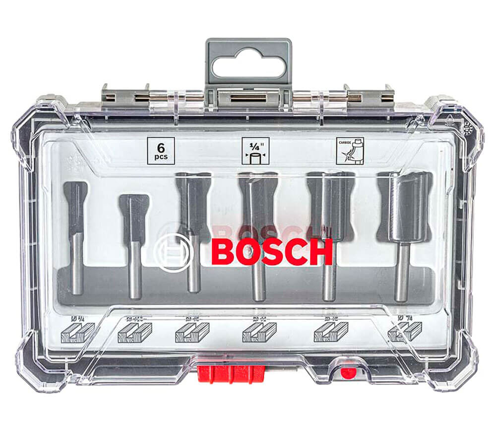 Set 6 freze pe lemn BOSCH 2607017467 Ø1/4"-2