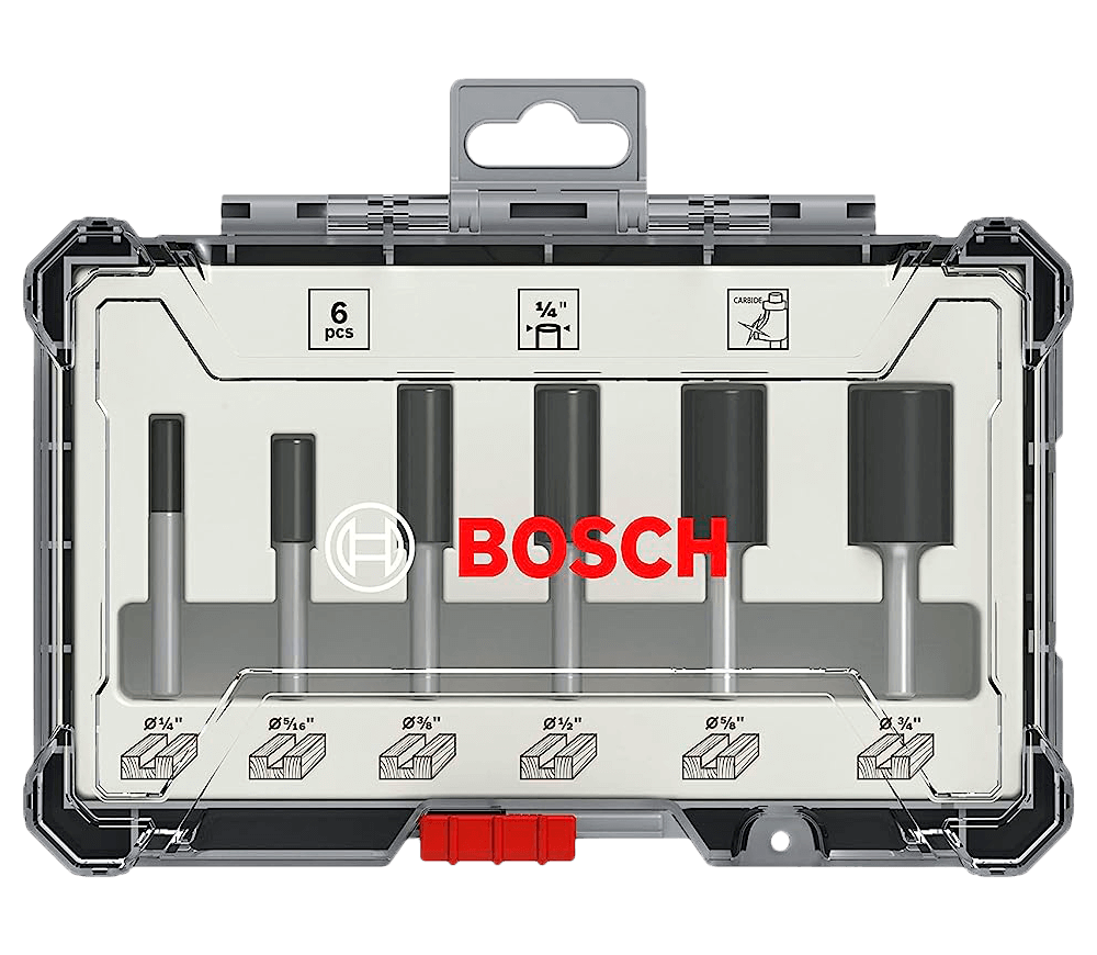 Set 6 freze pe lemn BOSCH 2607017467 Ø1/4"