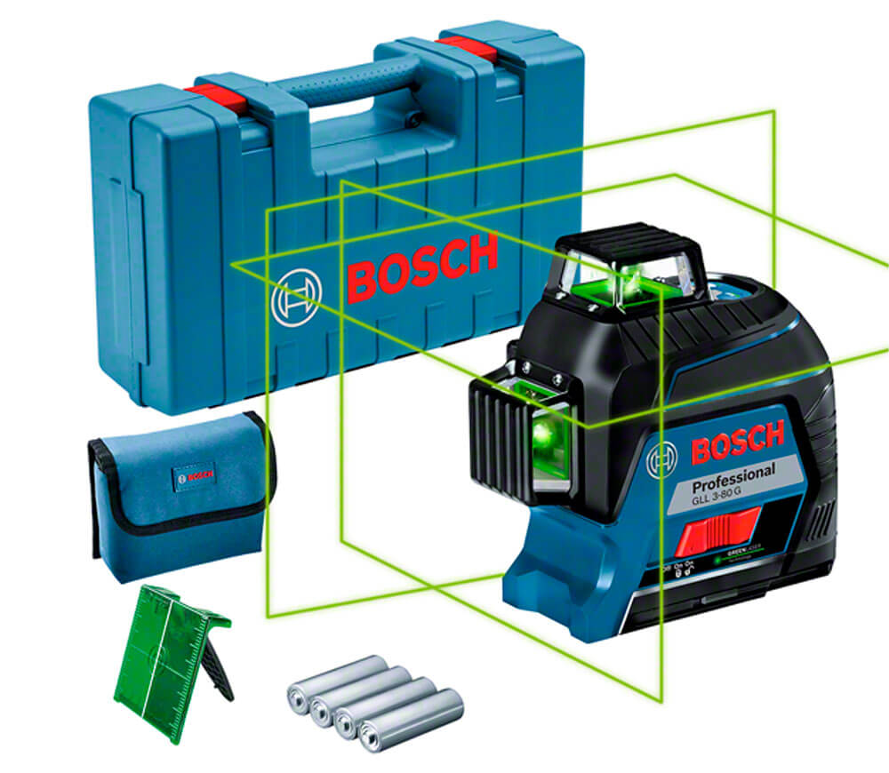 Лазерный уровень BOSCH GLL 3-80 G 3луча 120m-2