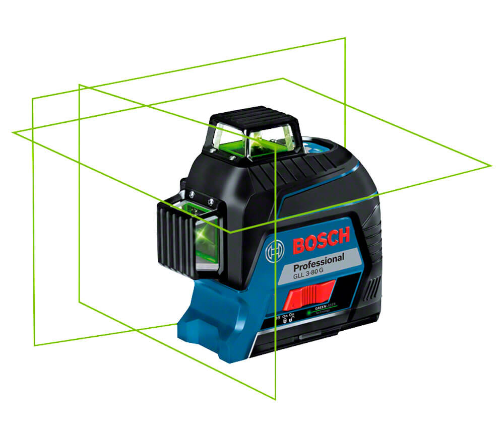 Лазерный уровень BOSCH GLL 3-80 G 3луча 120m-3