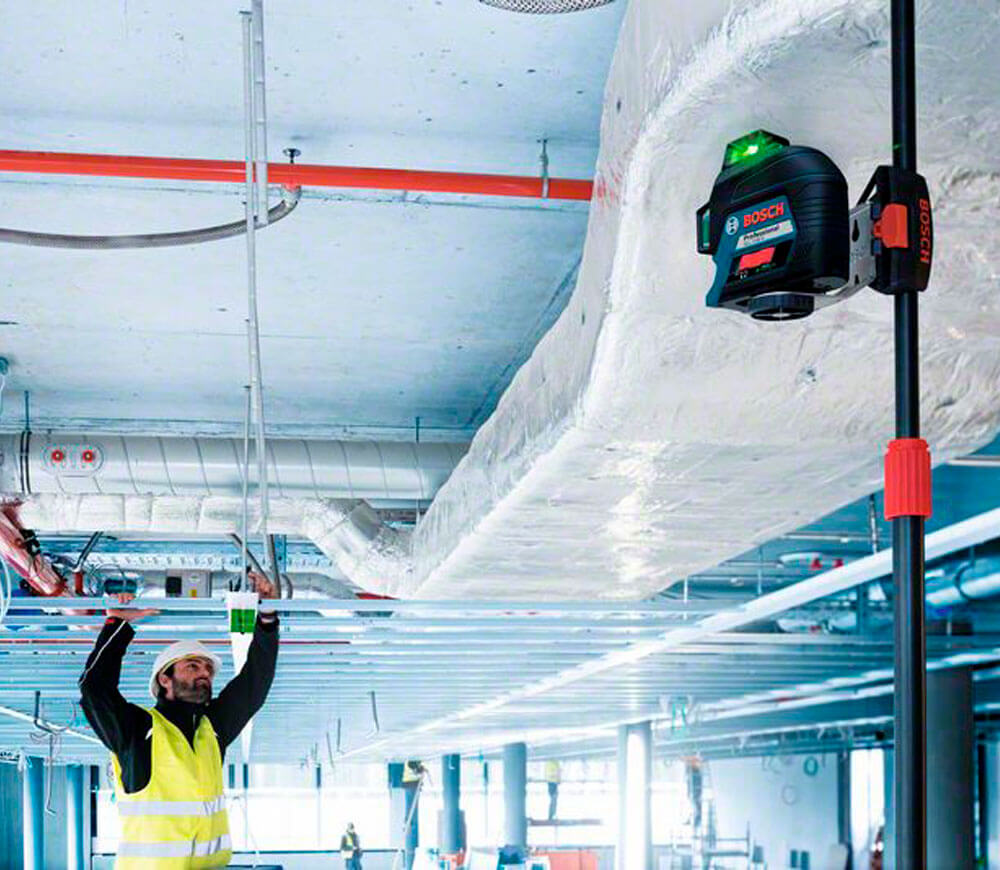 Лазерный уровень BOSCH GLL 3-80 G 3луча 120m-6