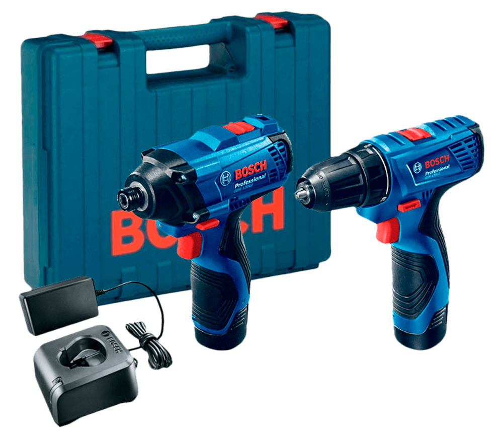Mașină de înșurubat cu acumulator BOSCH GSR 120 + GDR 120 (6019G8023) 12V 2Ah