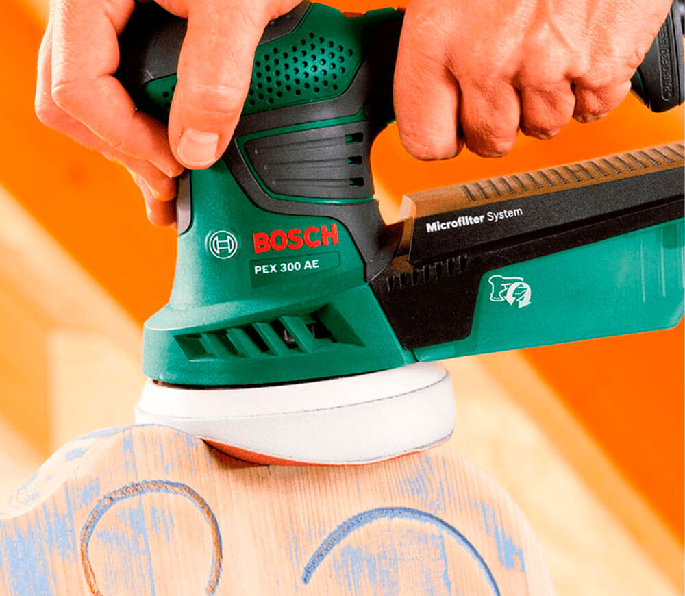 Mașină de șlefuit excentrică BOSCH PEX 300 AE 270w 125mm-11