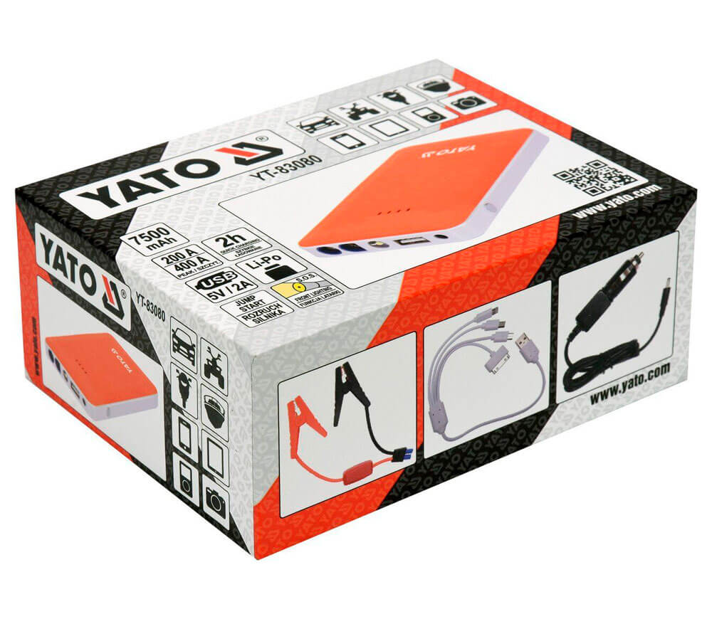 Dispozitiv pornire auto YATO YT83080 400A 5-12V-6