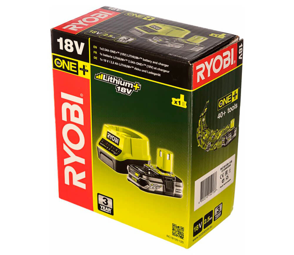 Set acumulator și încărcător RYOBI RC18120-125 (5133003359) 18V 2.5Ah-6