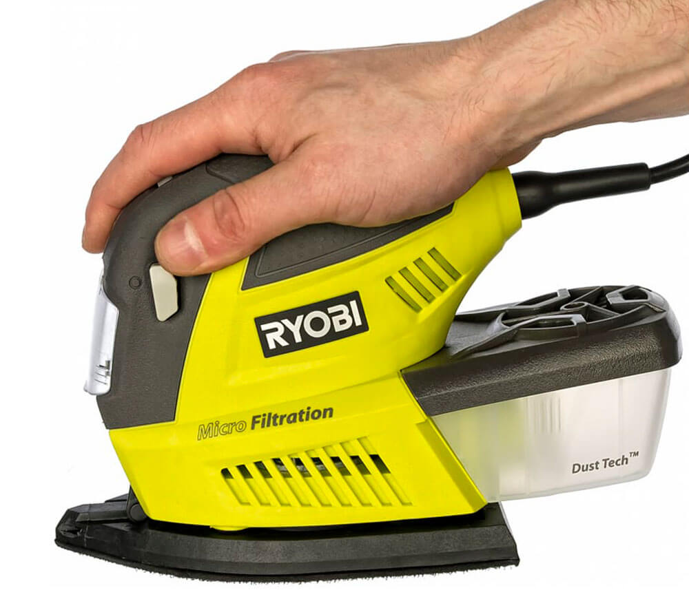Mașină de șlefuit cu vibrații RYOBI RMS180-S (5133002907) 180w-6