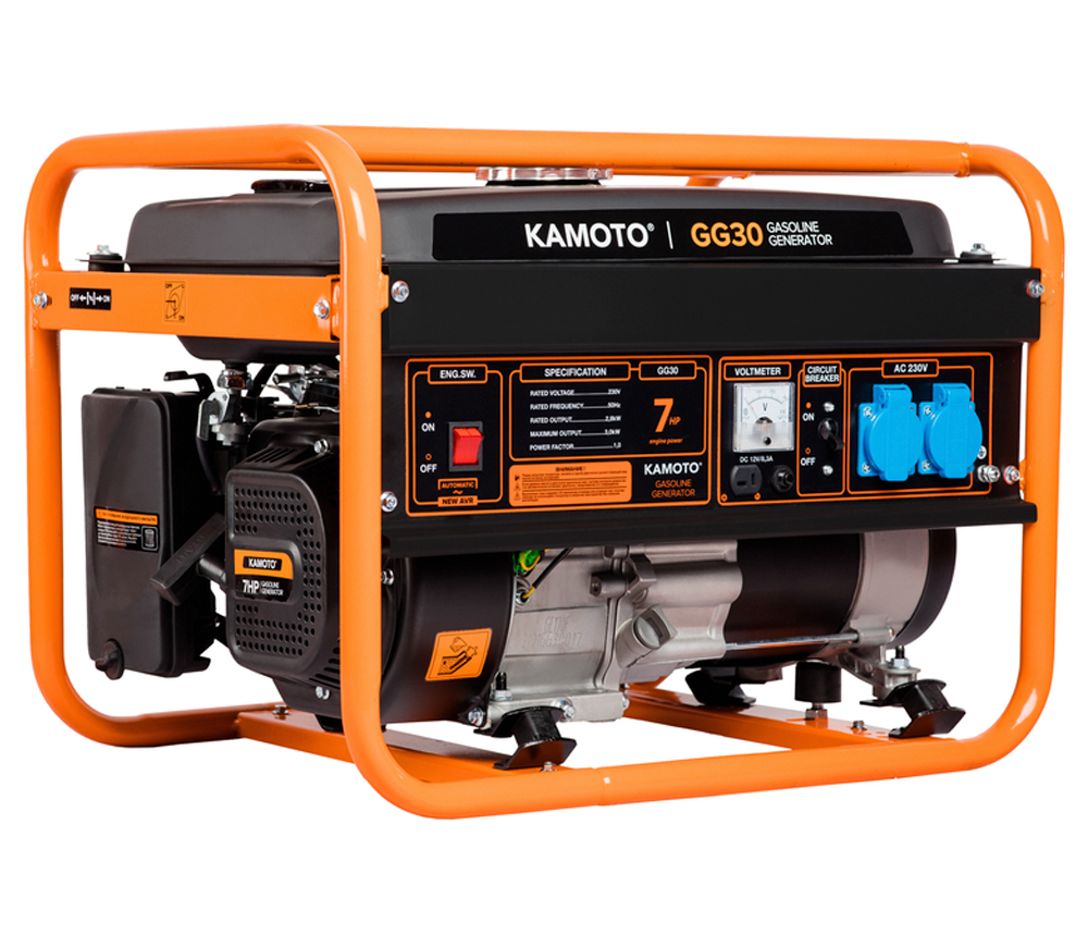 Электрогенератор KAMOTO GG 30 3квт Бензин AVR-2