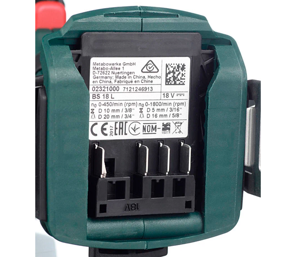 Шуруповерт аккумуляторный METABO BS 18 L (602321500) 18В 2Ач-10