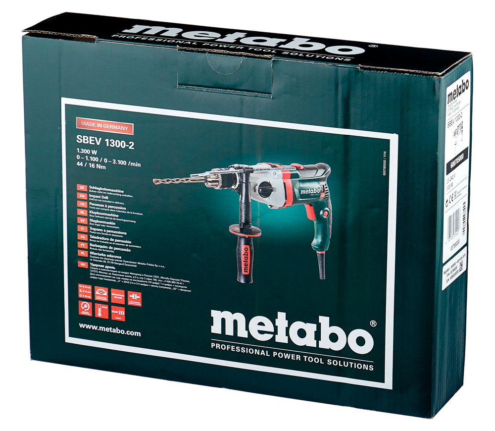 Дрель ударная METABO SBEV 1300-2  1300вт-10