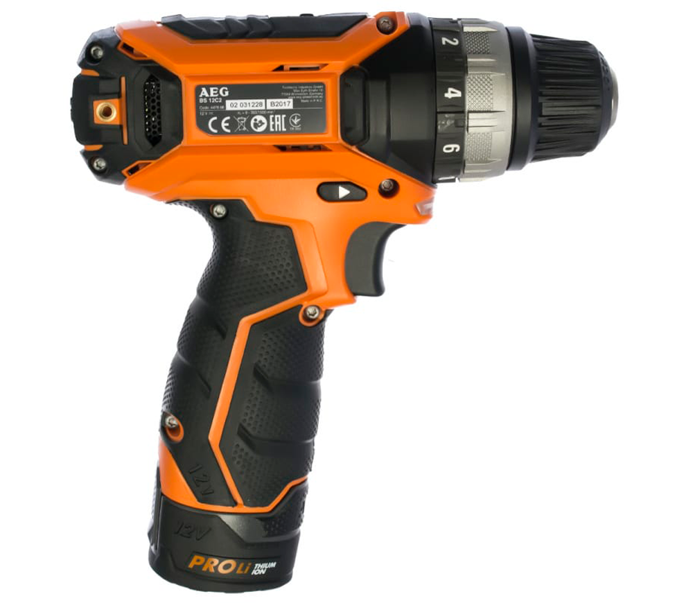 Шуруповерт аккумуляторный AEG BS12C2 Li-202C 12В 2Ач-2