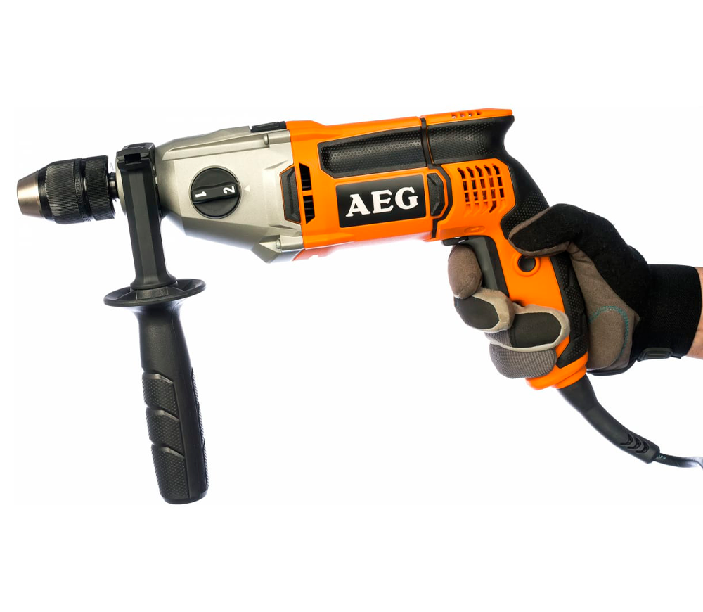 Mașină de găurit cu percutie AEG  SB2E1100RV 1100w-4