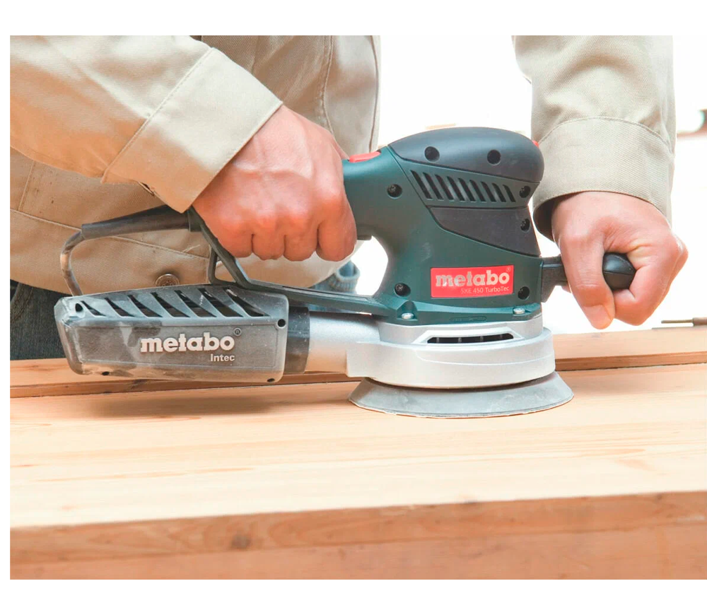 Mașină de șlefuit excentrică METABO SXE 450 TurboTec 350w 150mm-4