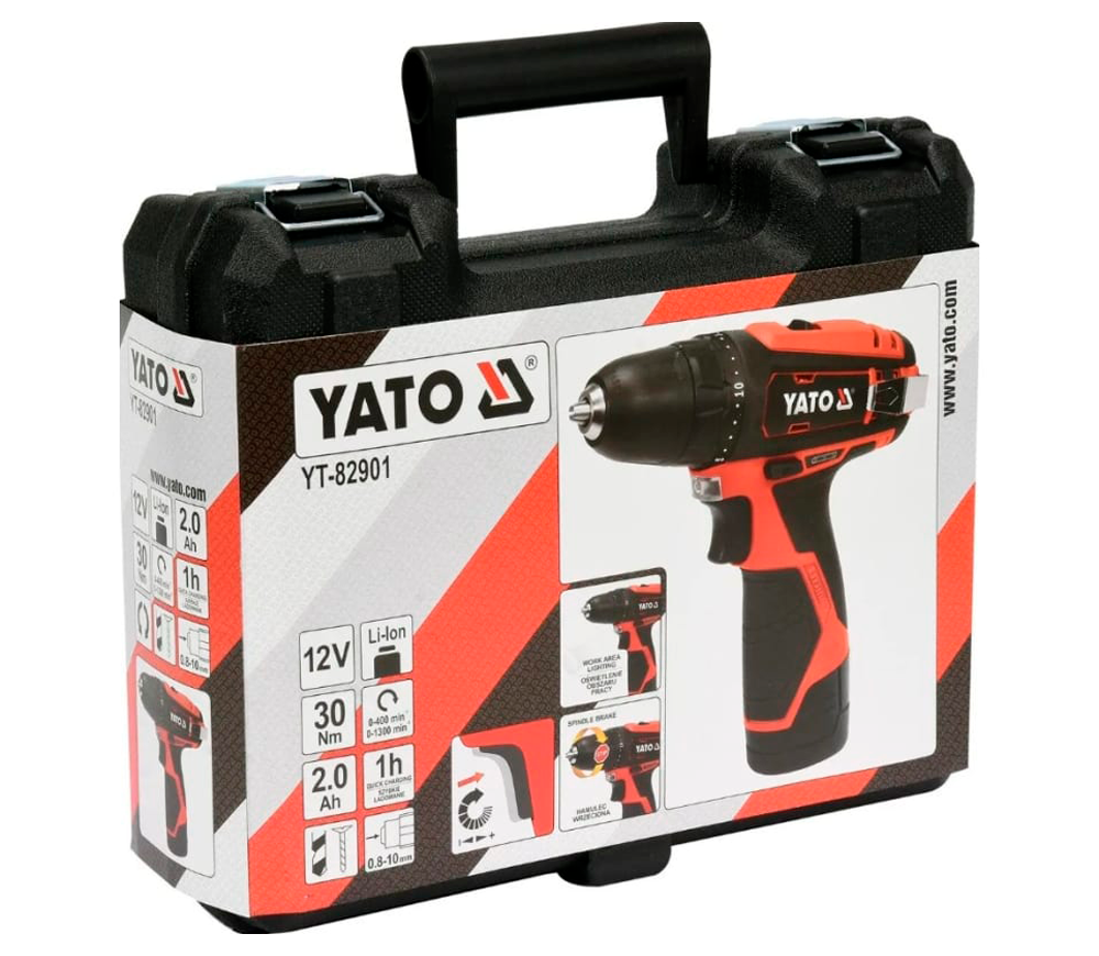 Шуруповерт аккумуляторный YATO YT82901 12В 2Ач-4