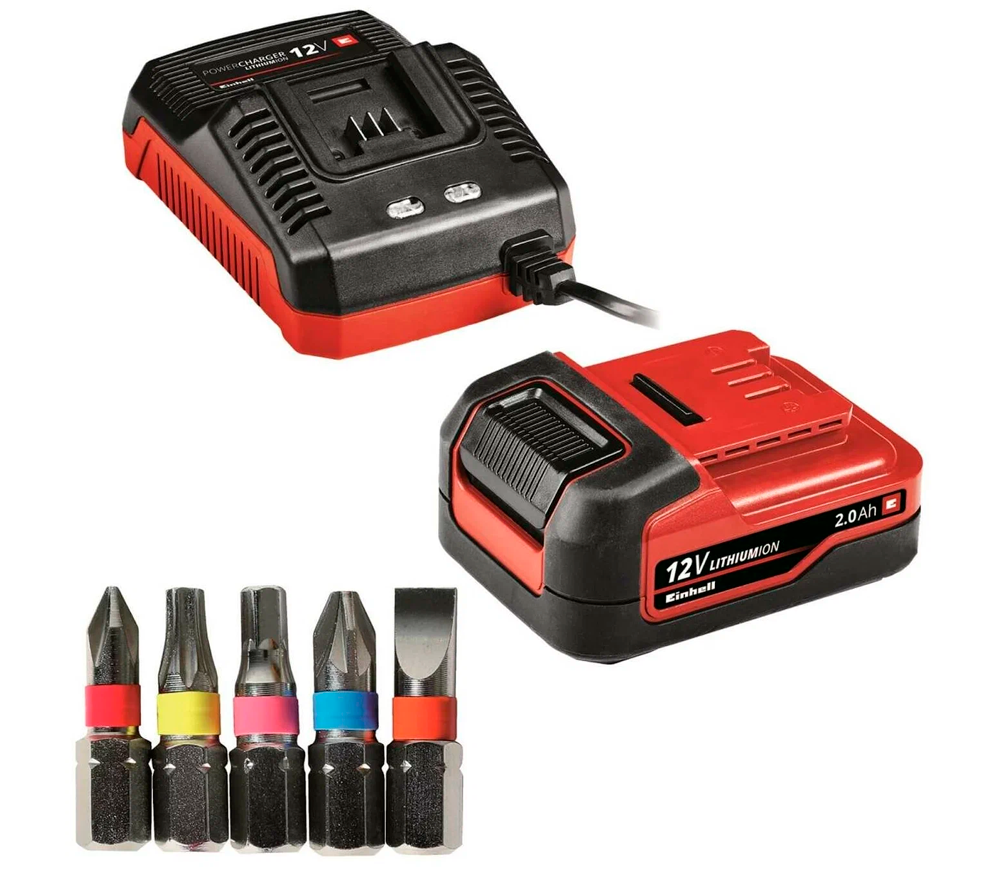 Mașină de înșurubat cu acumulator EINHELL TE-CD 12/1 Li 12V 2Ah-4