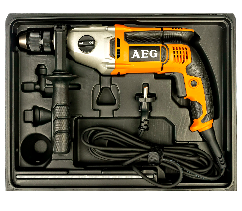 Mașină de găurit cu percutie AEG  SB2E1100RV 1100w-5